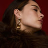 Zahar Florian Earrings Champagne - Gold | Mocha Australia