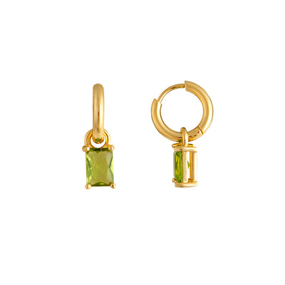 Zahar Tiana Earrings Green - Gold | Mocha Australia