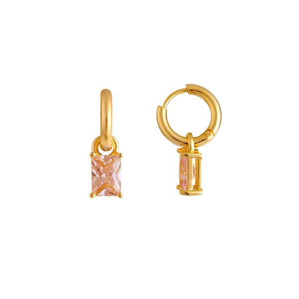 Zahar Tiana Earrings Champagne - Gold | Mocha Australia