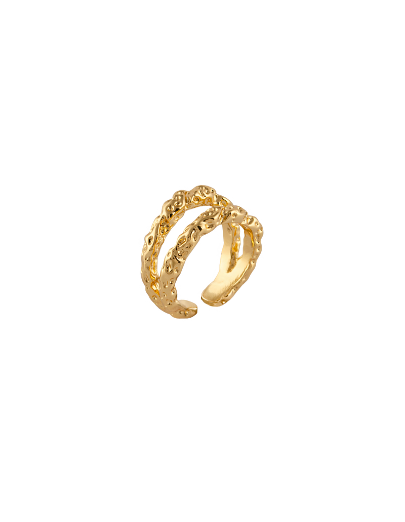 Zahar Dallas Ring- Gold | Mocha Australia