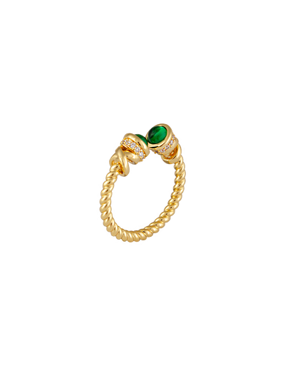 Zahar Macayla Ring- Gold | Mocha Australia