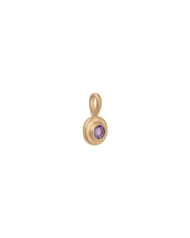 Kirstin Ash 18K Gold Vermeil Birthstone Charm - February (Amethyst) - Gold | Mocha Australia