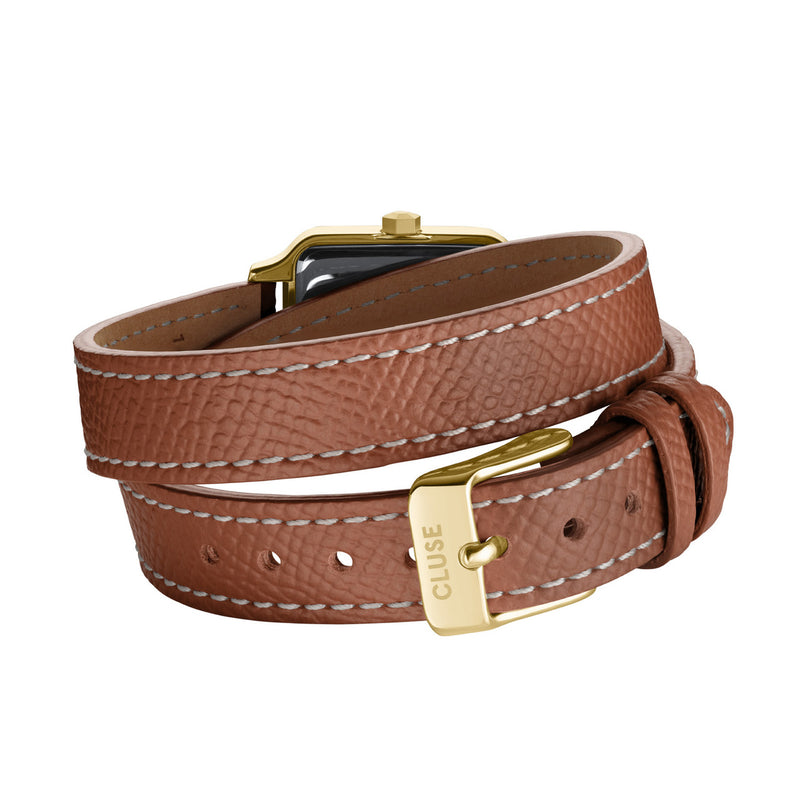 CLUSE Gracieuse Petite Double Strap - Nutsell Leather/Gold Stones