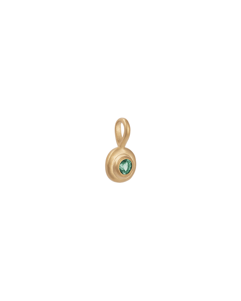 Kirstin Ash 18K Gold Vermeil Birthstone Charm - May (Emerald) - Gold | Mocha Australia