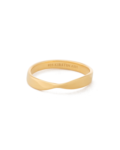 Kirstin Ash Fold Band Ring - Gold | Mocha Australia