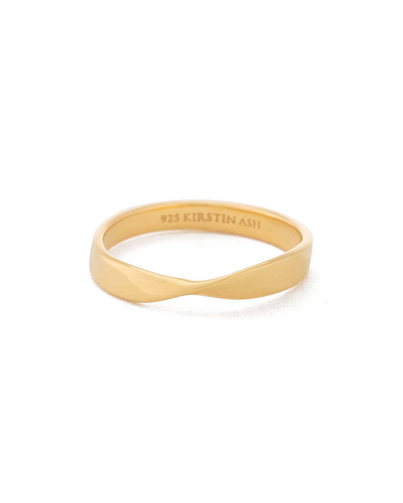 Kirstin Ash Fold Band Ring - Gold | Mocha Australia