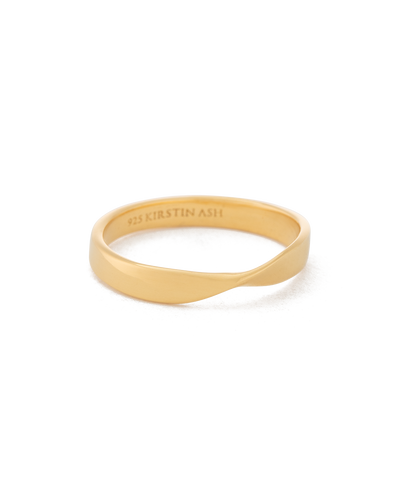 Kirstin Ash Fold Band Ring - Gold | Mocha Australia