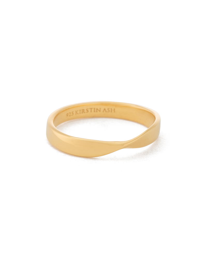 Kirstin Ash Fold Band Ring - Gold | Mocha Australia