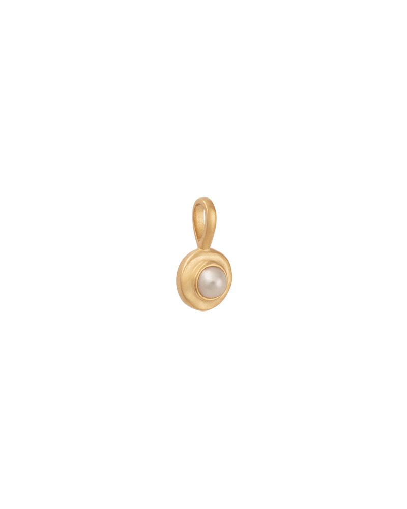 Kirstin Ash 18K Gold Vermeil Birthstone Charm - June (Freshwater Pearl) - Gold | Mocha Australia