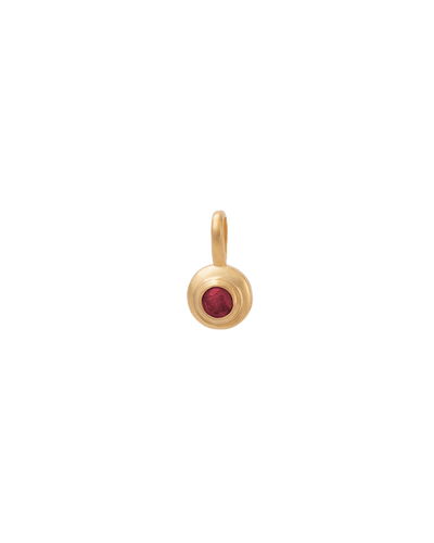 Kirstin Ash 18K Gold Vermeil Birthstone Charm - January (Garnet) - Gold | Mocha Australia