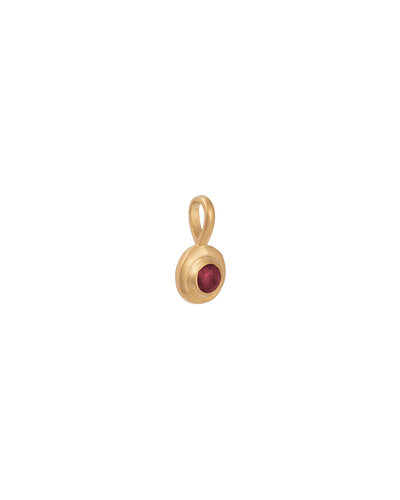 Kirstin Ash 18K Gold Vermeil Birthstone Charm - January (Garnet) - Gold | Mocha Australia