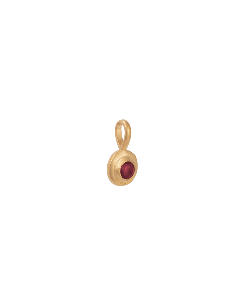 Kirstin Ash 18K Gold Vermeil Birthstone Charm - January (Garnet) - Gold | Mocha Australia