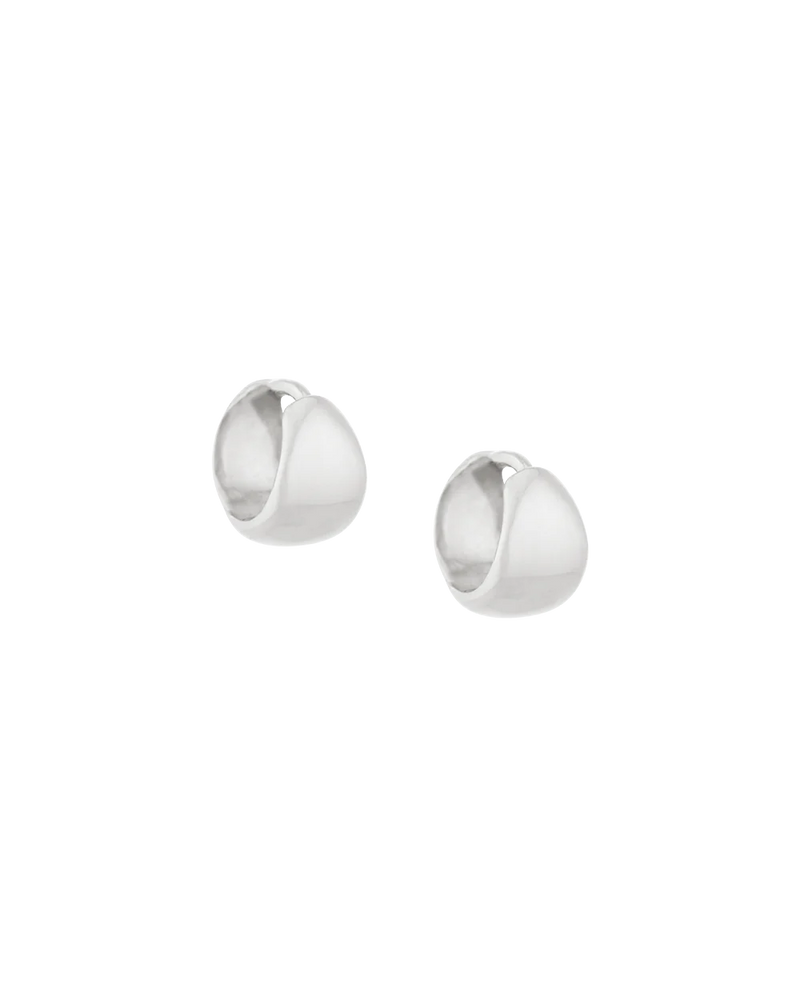 Kirstin Ash Glow Huggie Earrings- Silver | Mocha Australia