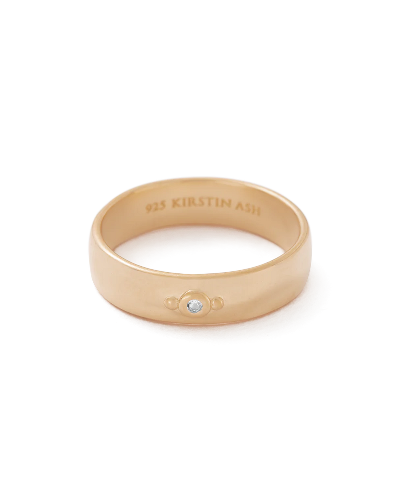 Kirstin Ash Illuminate Ring- 18K Gold Plated | Mocha Australia