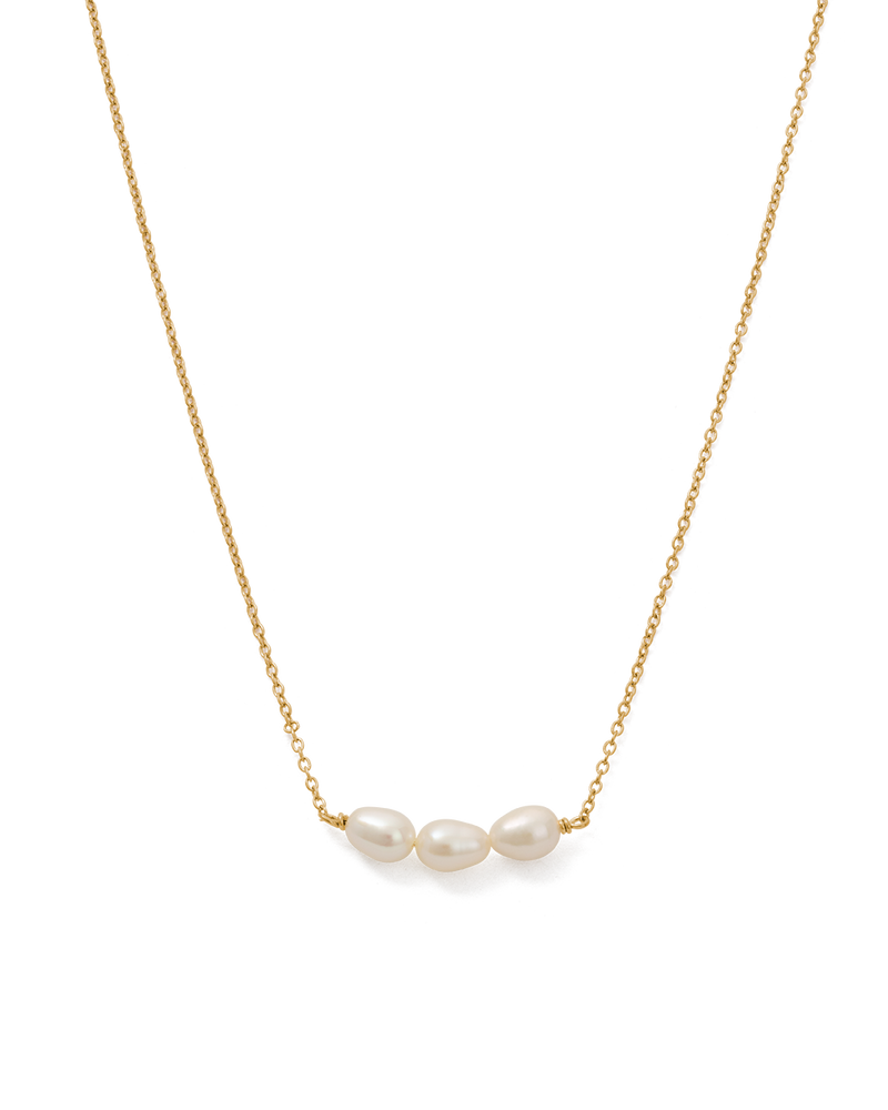 Kirstin Ash Isole Pearl Necklace- Gold | Mocha Australia