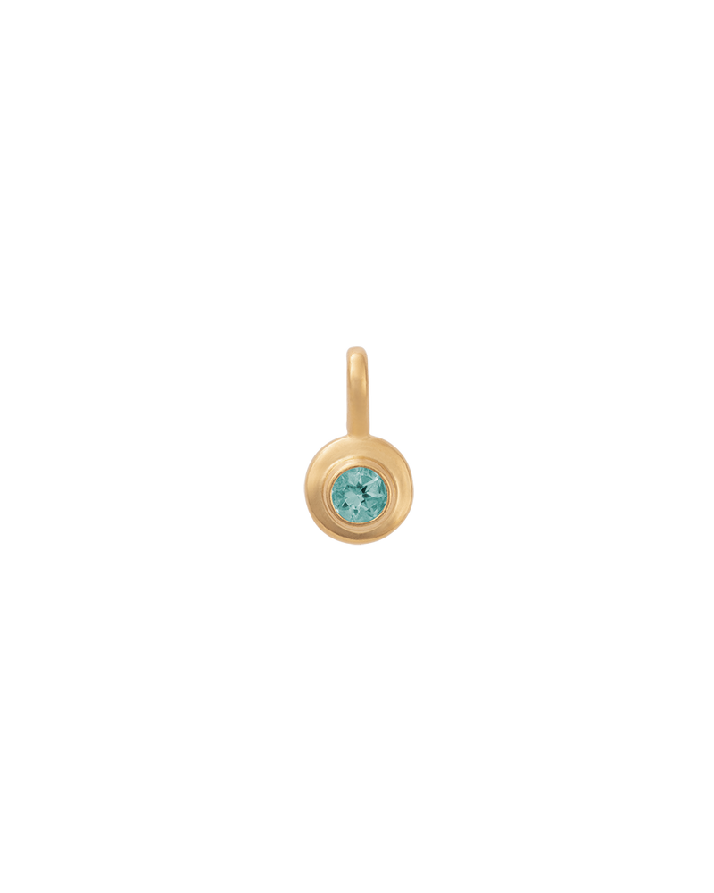 Kirstin Ash 18K Gold Vermeil Birthstone Charm - September (London Blue Topaz) - Gold | Mocha Australia