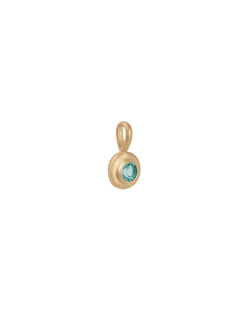 Kirstin Ash 18K Gold Vermeil Birthstone Charm - September (London Blue Topaz) - Gold | Mocha Australia