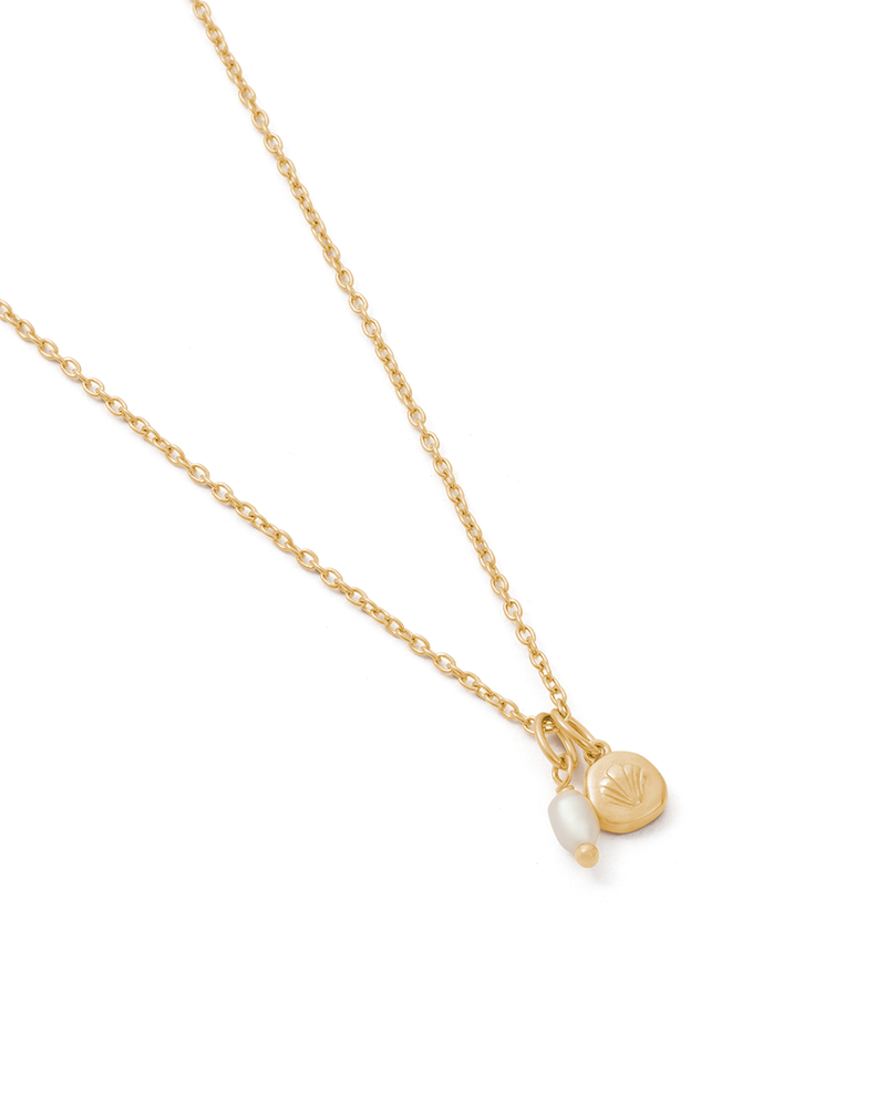 Kirstin Ash Memoir Pearl Necklace- Gold | Mocha Australia