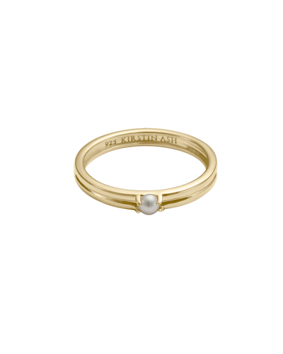 Kirstin Ash Solace Pearl Ring - Gold | Mocha Australia