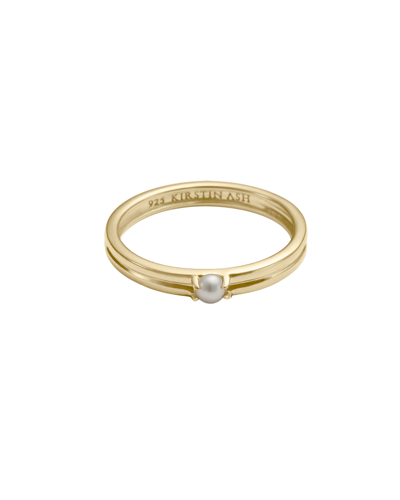 Kirstin Ash Solace Pearl Ring - Gold | Mocha Australia
