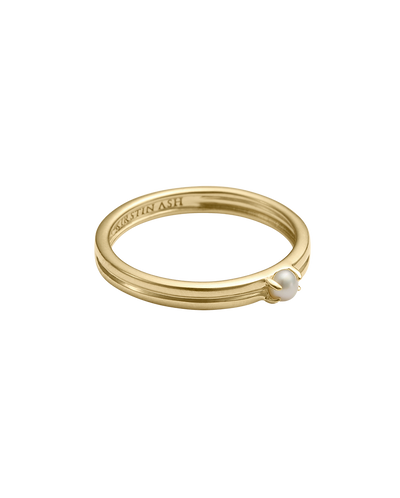 Kirstin Ash Solace Pearl Ring - Gold | Mocha Australia