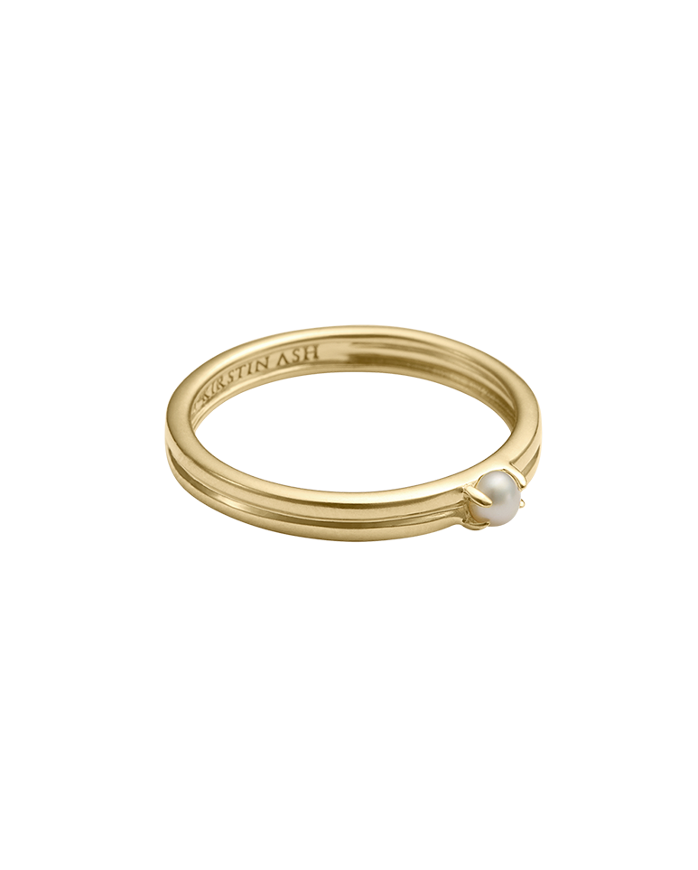 Kirstin Ash Solace Pearl Ring - Gold | Mocha Australia