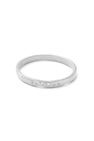 Kirstin Ash Sun Lines Ring- Silver | Mocha Australia
