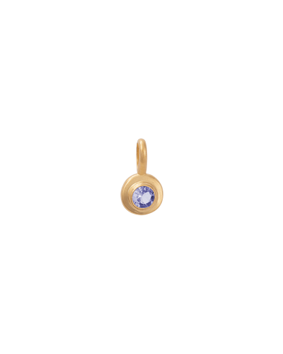 Kirstin Ash 18K Gold Vermeil Birthstone Charm - December (Tanzanite) - Gold | Mocha Australia