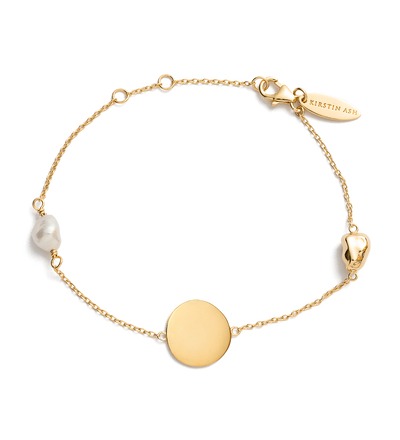 Kirstin Ash Tidal Pearl Bracelet - Gold | Mocha Australia