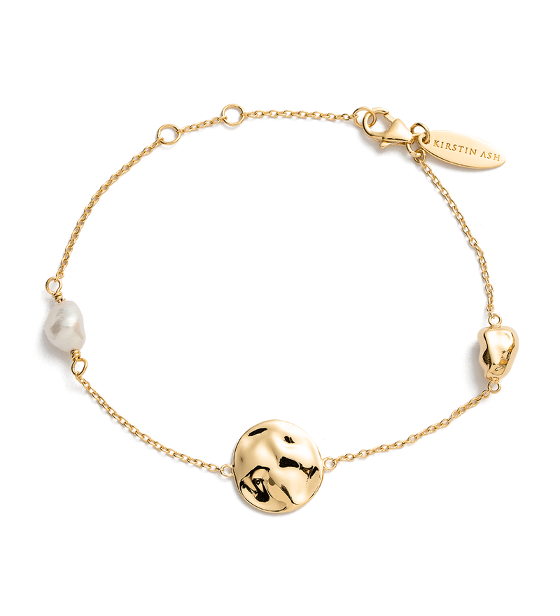 Kirstin Ash Tidal Pearl Bracelet - Gold | Mocha Australia