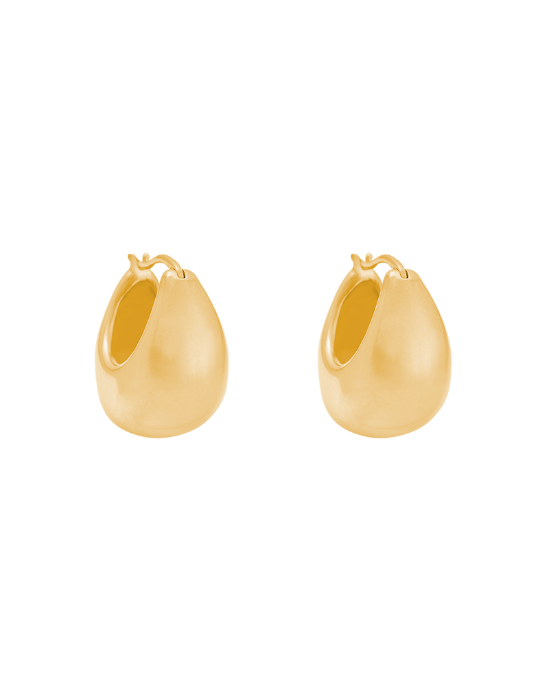 Kirstin Ash Tresor Hoops Small - Gold | Mocha Australia