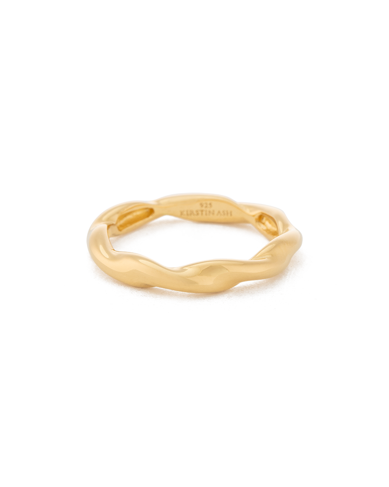 Kirstin Ash Wave Ring - Gold