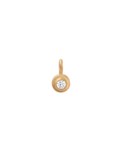 Kirstin Ash 18K Gold Vermeil Birthstone Charm - April (White Topaz) - Gold | Mocha Australia