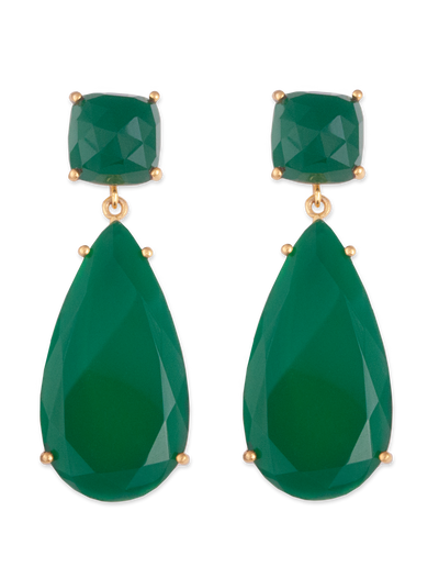 Bianc Vine Earrings w/ Green Onyx | Mocha Australia