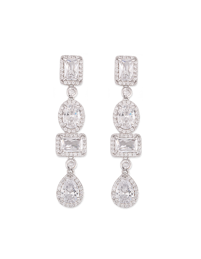 Bianc Midnight Earrings - Silver | Mocha Australia