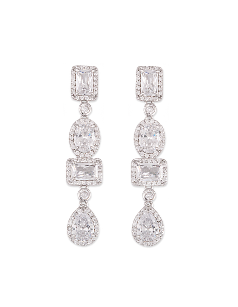 Bianc Midnight Earrings - Silver | Mocha Australia