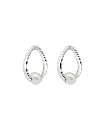 Ichu Twisted Pearl Stud Earrings | Mocha Australia