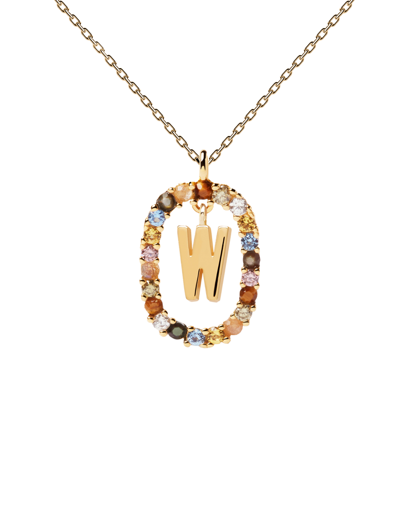 PDPAOLA Letter Necklace - W | Mocha Australia