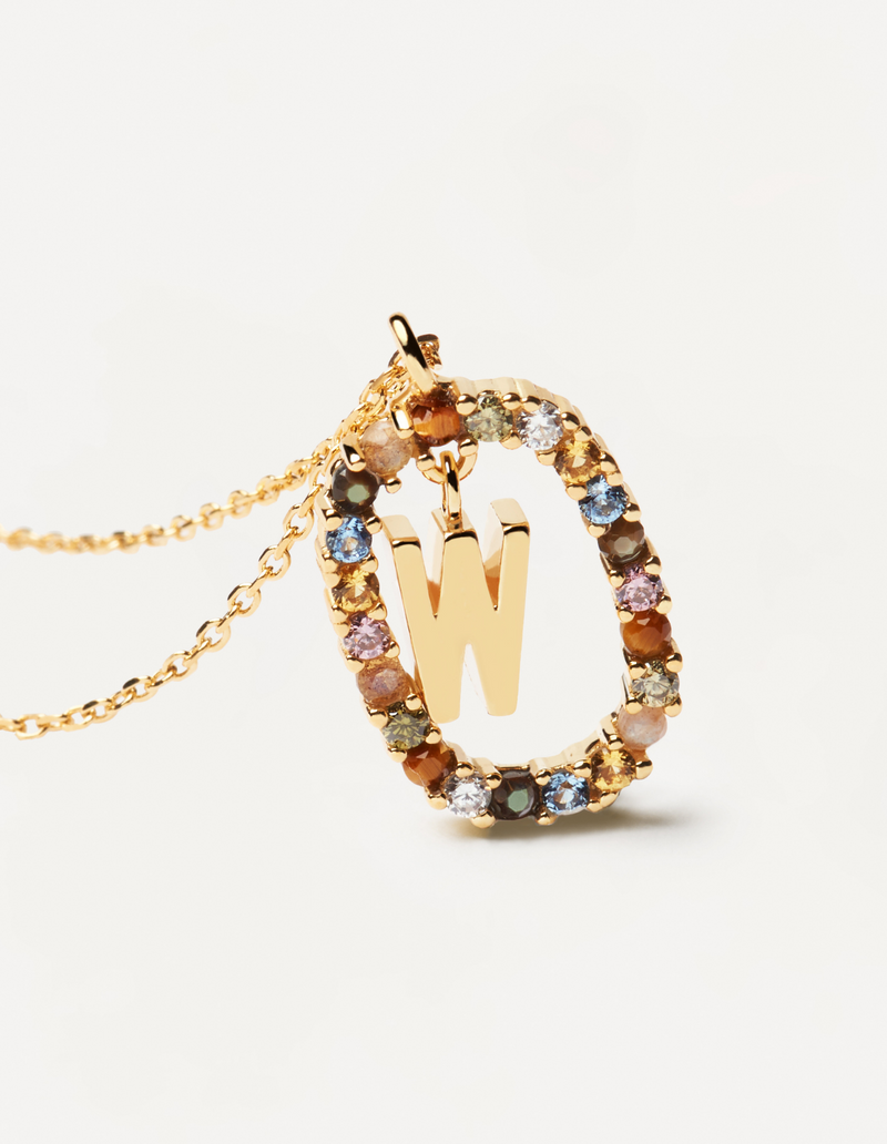 PDPAOLA Letter Necklace - W | Mocha Australia