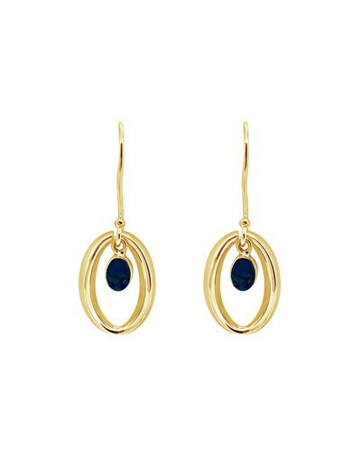 Ichu Halo'D Opal Earrings - Gold | Mocha Australia