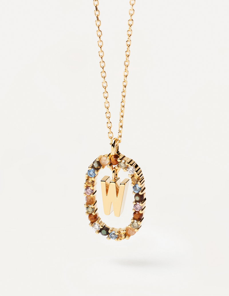 PDPAOLA Letter Necklace - W | Mocha Australia