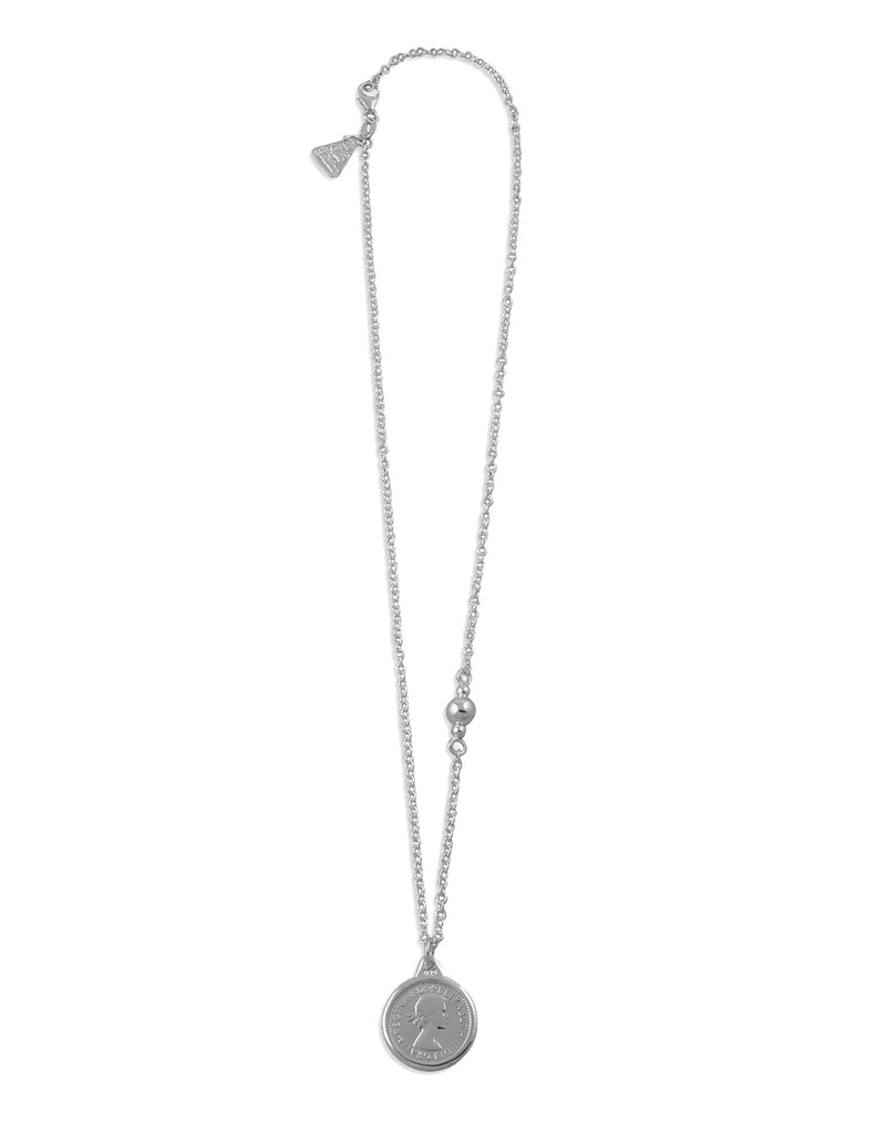 Von Treskow Fine Necklace w/ Threepence - Silver | Mocha Australia