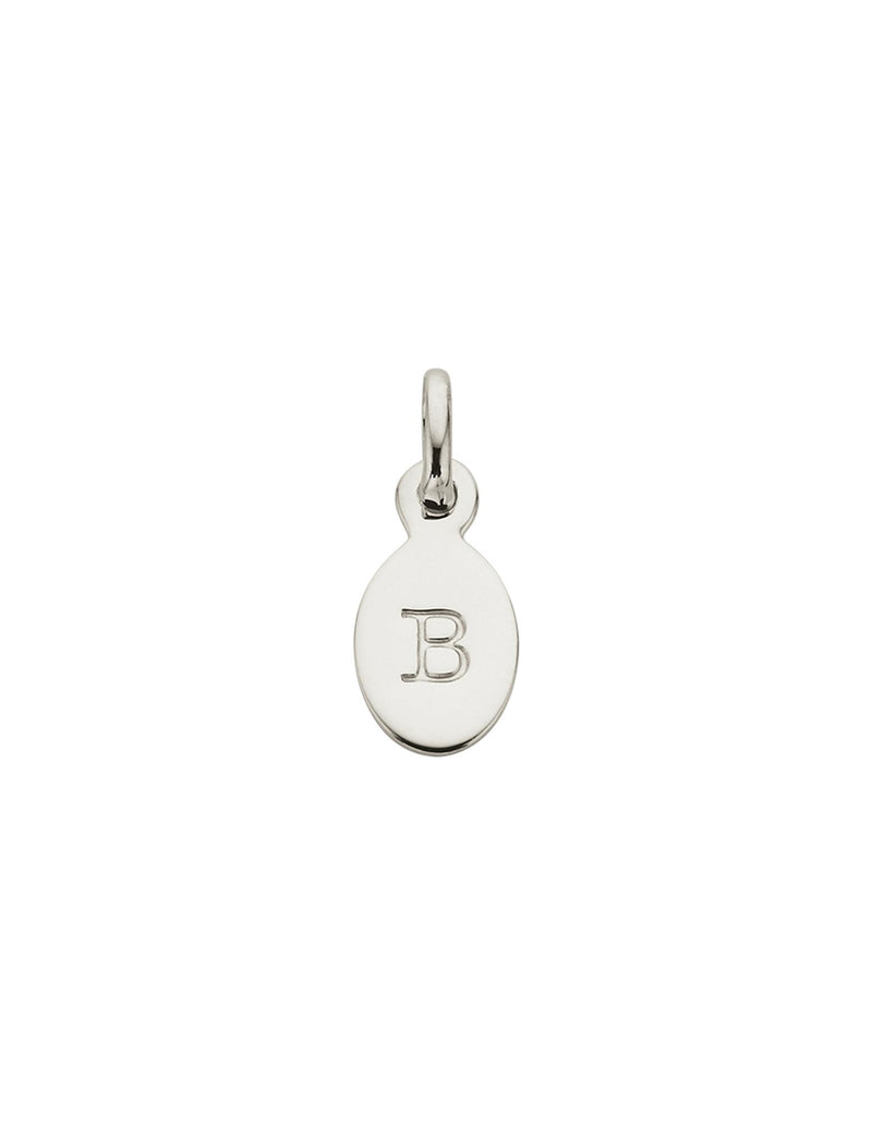 Kirstin Ash Initial Charm w/ Sterling Silver - B | Mocha Australia