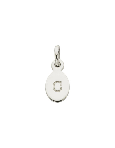 Kirstin Ash Initial Charm w/ Sterling Silver - C | Mocha Australia