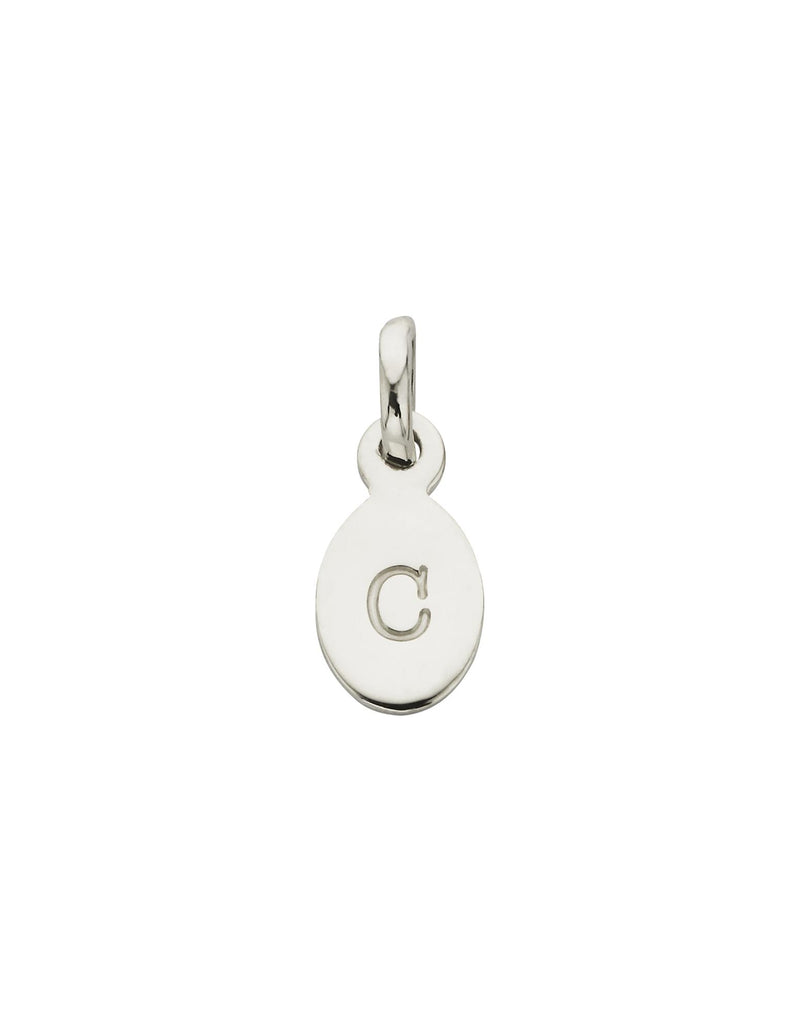 Kirstin Ash Initial Charm w/ Sterling Silver - C | Mocha Australia