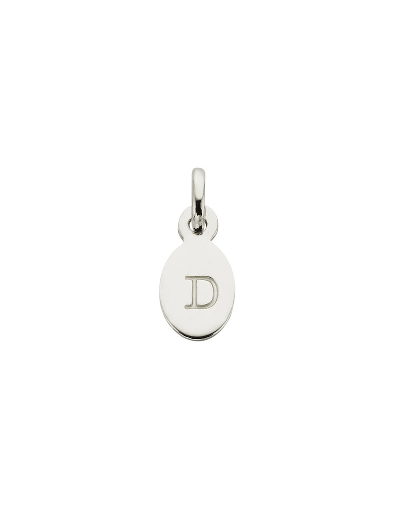 Kirstin Ash Initial Charm w/ Sterling Silver - D | Mocha Australia