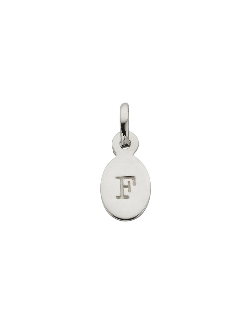 Kirstin Ash Initial Charm w/ Sterling Silver - F | Mocha Australia