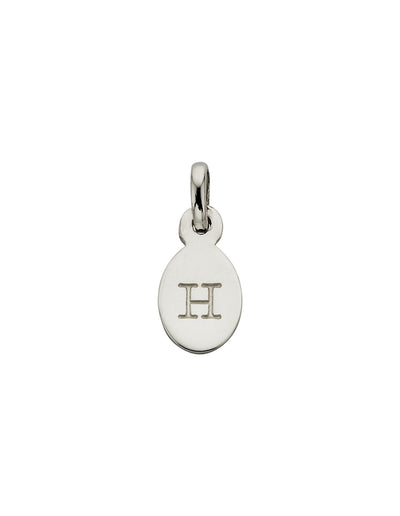 Kirstin Ash Initial Charm w/ Sterling Silver - H | Mocha Australia