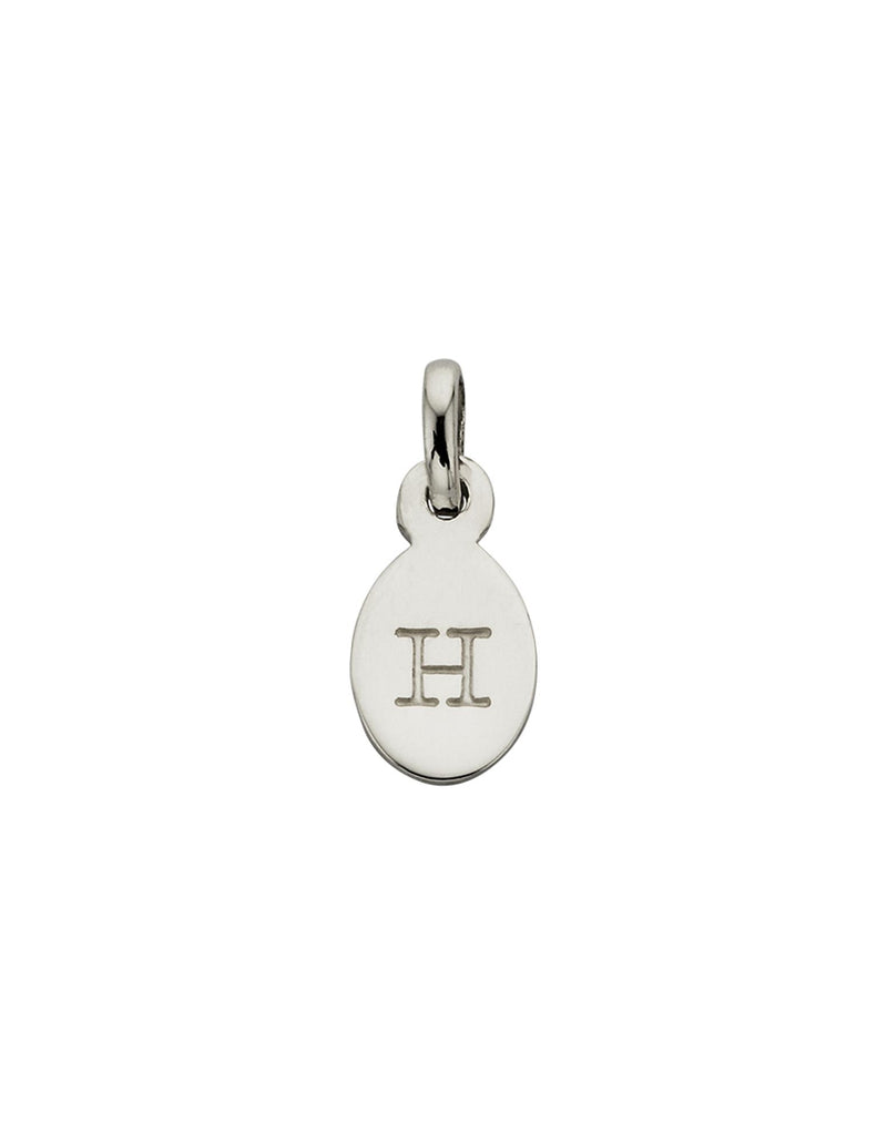 Kirstin Ash Initial Charm w/ Sterling Silver - H | Mocha Australia