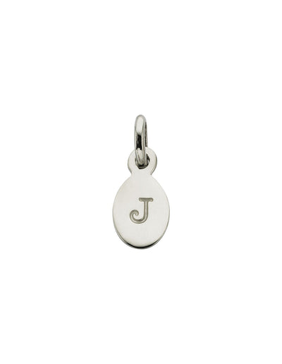 Kirstin Ash Initial Charm w/ Sterling Silver - J | Mocha Australia